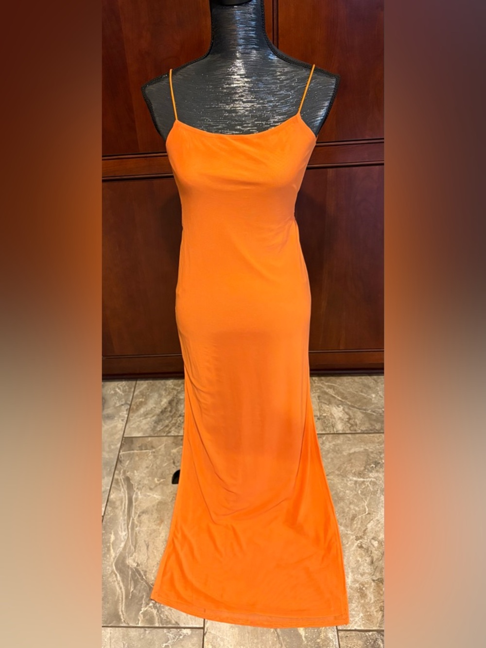 Fashion Nova Bold Orange Maxi Dress